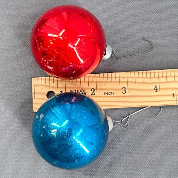 VTG Shiny Brite Glass Christmas Ornaments 12 Box Mercury Style Mixed Colors USA - Picture 14 of 16